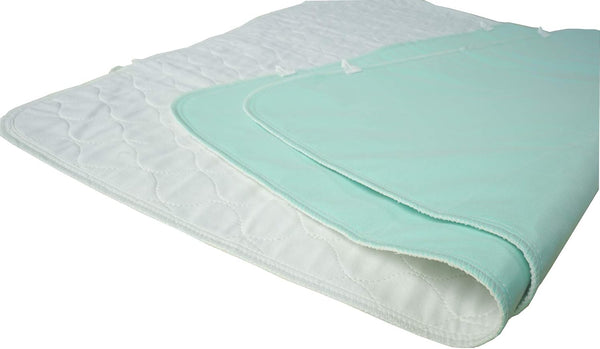 Pack of 2 Careboree Quilted Cotton Top Underpad 34"X52" Reusable Incontinence Bed