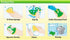 Sponge(Pack 24) Kitchen Cleaning Sponge,Eco Non-scratch for Dish,Scrub