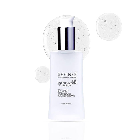Refinee Intensive Anti Aging Serum, Vitamin C Face Super Serum, 1oz Bottle for Wrinkles