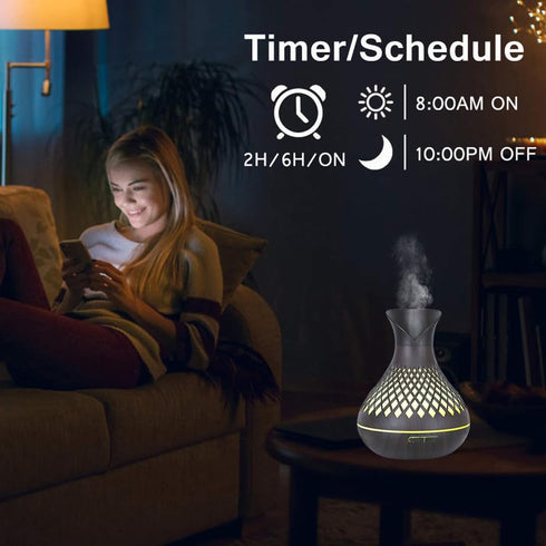 SAIHGUUI 500ml 7 4 Smart WIFI Essential Oil Diffuser, Aromatherapy Diffuser Humidifier for Large Room, Works with Phone