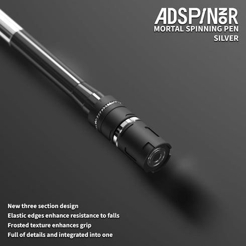 Weighted Mortal Spinning Pen Mod, Pen Spinning Tricks & Practice Heavier, Balanced, Anti-Slip Grip, Writable with Brass