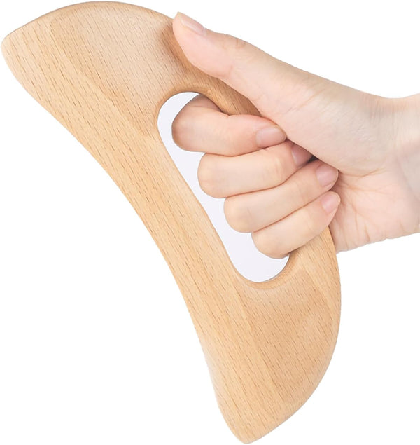 Wooden Cellulite Massager, Body Guasha Tool for Lymphatic Drainage, Wood Stick Massage Tool for Body Muscle Relaxing