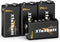 XFOXBATT 9V Batteries Carbon 6F22 9 Volt Battery for Smoke/CO Detectors Leakproof &