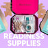 BLINGSTING First Aid Kit - 75 Essential Supplies, Gold Travel Case - Mini Emergency Kit for Women - Pink Interior (1