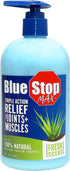 Blue Stop Max Muscle & Joint Relief Gel - Fast-Acting Cream for Sore Muscle, Back & Neck - 16 Oz Pump Bottle