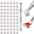 100Pcs Soft Nail Sponges for Ombre, Nail Art Sponges with Grabbing Pen, Professional Manicure Tools and Accessories
