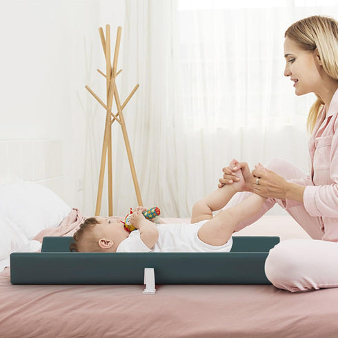 Montesy Baby Diaper Changing Pad Soft PU Leather Diaper Changer Mat with Fixing Belt Water Proofing Liner for Dresser