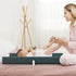 Montesy Baby Diaper Changing Pad Soft PU Leather Diaper Changer Mat with Fixing Belt Water Proofing Liner for Dresser