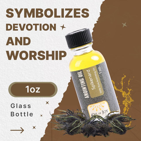 Oil Of Joy 1oz Spikenard Anointing Oil Glass Bottle for Prayers