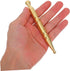 Hemoton Brass Handheld Acupuncture Roller Pen Dual-Ended Face Massage Tool for Facial Relaxation Neck and Shoulder