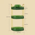 Rotating Makeup Organizer for Vanity 3 Tier, Large Capacity Cosmetics Clear Skincare Organizer with Makeup Brush Holder