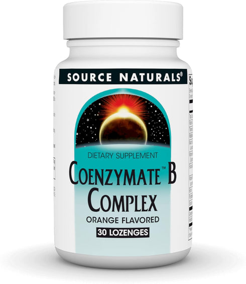 Source Naturals Coenzymate B Complex, Orange Flavor, Melts in Mouth, 30 Lozenges