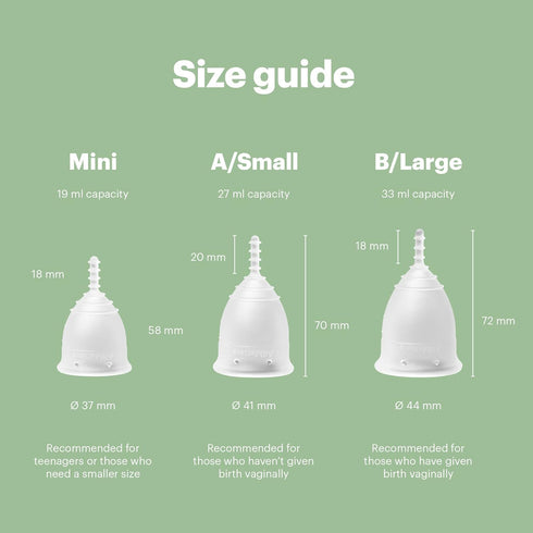 OrganiCup Menstrual Cup by AllMatters – Size B, Soft and Flexible, Superior to Pads & Tampons, Made in Germany.