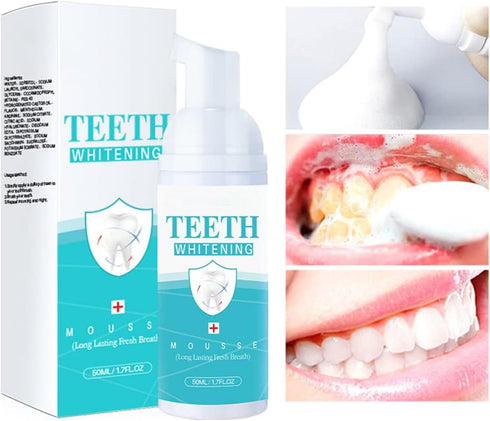Teeth Whitening Mousse - Refreshing Breath Deep Cleaning Foam Toothpaste Natural Mouth