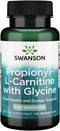 Swanson Propionyl L-Carnitine with Glycine - Natural Supplement for Heart Health & Energy Support - (60 Veggie Capsules)