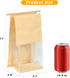 Kosotody 50 Pack Breads,5.1 3.9 11 Inches Bread Bags for Homemade x x Brown Bakery Bags with Tin Tie, Cotton Paper Loaf