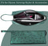 Travel Case for Dyson Airwrap & Curling Iron, Portable Waterproof Organizer for Hair Attachments, Emerald Green
