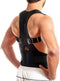 MOHUACHI Thoracic Back Brace Posture Corrector, Magnetic Lumbar Support Belt for Back Pain Relief, XX-Large, Black