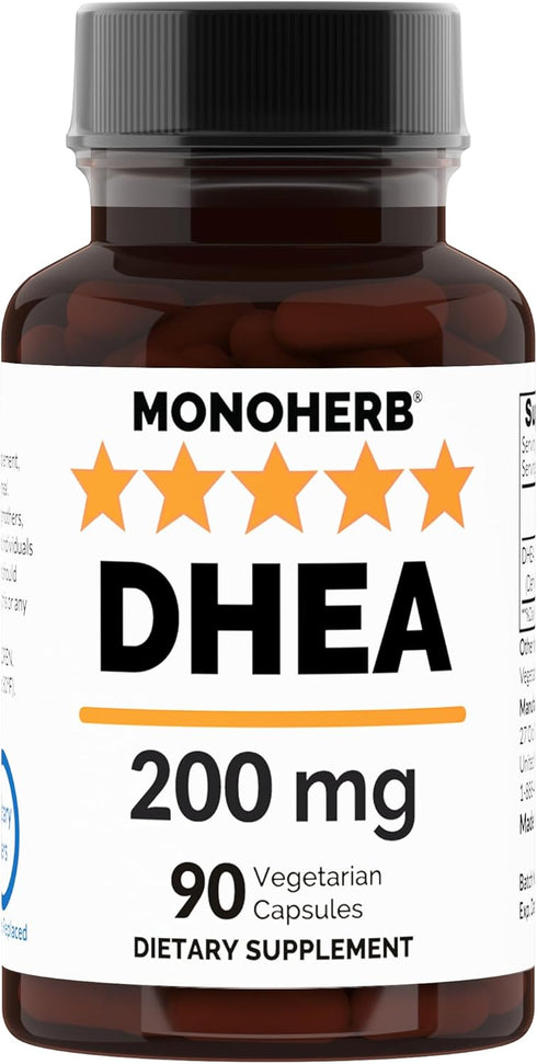 DHEA 200 mg - 90 Veg Capsules for Hormonal Balance