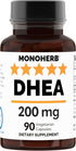 DHEA 200 mg - 90 Veg Capsules for Hormonal Balance
