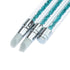 WOKOTO 3 Pcs Set Silicone Nail Art Acrylic Pen Brushes - 2 Ways, Blue Rhinestones Design, Sculpture Carving Brush