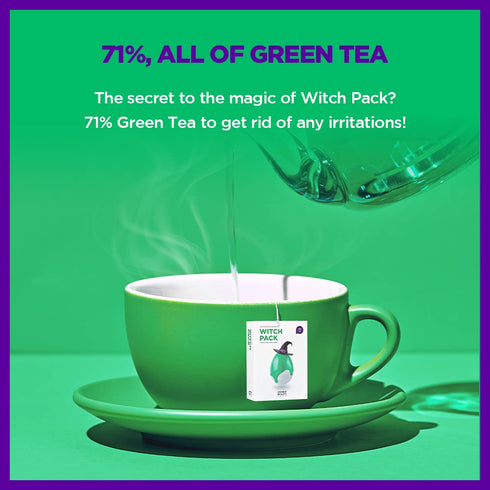 SKIN1004 Witch Pack (1 box - 8 ea) | Creamy Mud Pack with Green Tea, Water Calming Purifying Pore Care