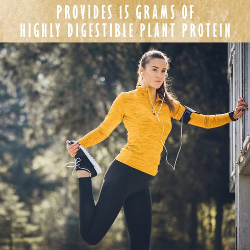 Garden of Life Organic Plant Based Protein Powder - Smooth Unflavored Vegan Shake for Women and Men - 10 Servings, 15g