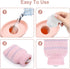 320ml Mini Hot Water Bottle with Knitted Cover - Small Leak Proof Hot Water Bag for Pain Relief, Best Gifts for Women,