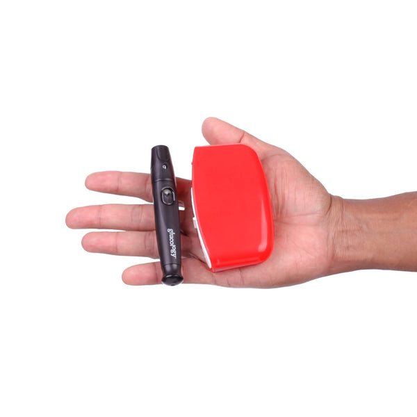 3 Pack Glucology Red Sharps Bins - Durable 80ml Biohazard Needle Disposal Containers for Medical Waste