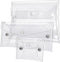 3 Pack Transparent Cosmetic Bags, Portable Waterproof PVC Makeup Cases Organizers for Lipstick, Facial Cleanser,