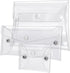 3 Pack Transparent Cosmetic Bags, Portable Waterproof PVC Makeup Cases Organizers for Lipstick, Facial Cleanser,