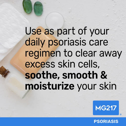 MG217 Psoriasis Dead Sea Exfoliating Bar Soap 5oz - Smooth and Soothe with Natural Exfoliating Agents
