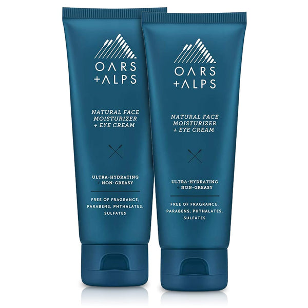 Oars + Alps Face Moisturizer and Eye Cream, 2 Pack - Dermatologist Tested with Aloe Leaf Juice and Vitamin E