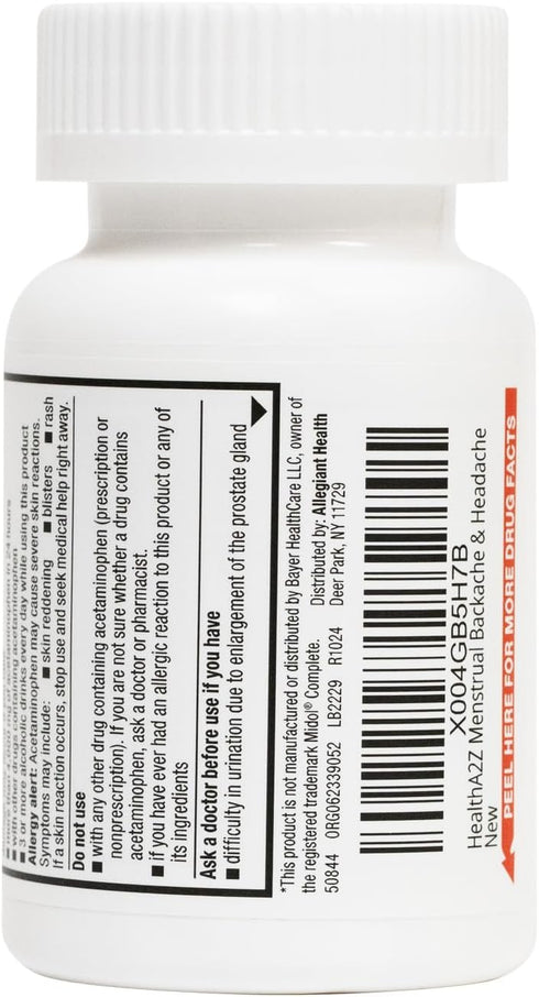 HealthA2Z (90 Counts) Menstrual Complete Pain Relief Tablets | Relieves Cramps, Bloating, Fatigue, Backache & Headache