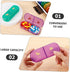 Holibanna Travel Medicine Organizer Case Cute Day Pill Holder with Break Resistant Compartments Portable Storage