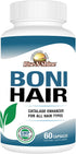 Rise-N-Shine BoniHair Catalase Supplement for Vibrant, Youthful Hair Support - 10,000 IU Catalase with Saw Palmetto,