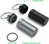 Portable Ear Plug Carrying Case, Urekt Waterproof Metal Earplug Keychain Container Holder (2 Pack)
