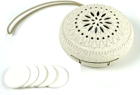 Ryistc Travel Sized Portable Mini Diffuser for Essential Oils Multifunction Waterless No Sound Mini Aromatherapy