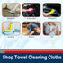 Simpli-Magic Premium Shop Towels 14”x12”, Commercial Grade Blue, 50 Pack