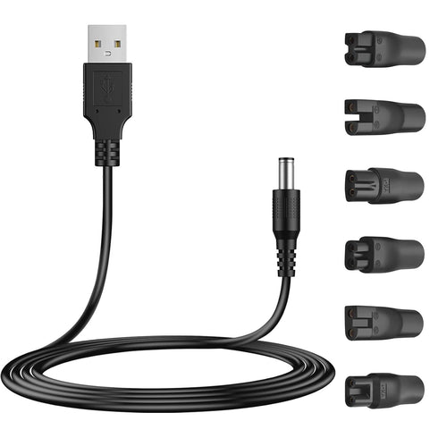 Power 5V USB Charger Cord Replacement Adapter for Various HQ8505 Philips Norelco Shavers, Electric Razor, SURKER