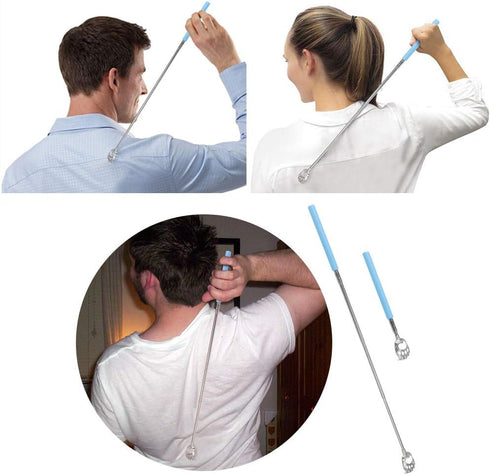 WOVTE Bear Claw Telescopic Back Scratcher - Blue