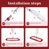 Spray Mop for Floor Cleaning, Wet Dry Microfiber Mop with 4 Washable Pads and 650 ml Refillable Bottle