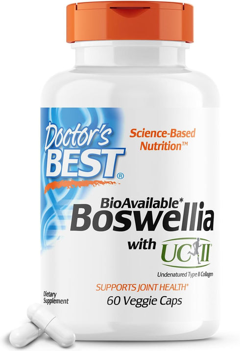 Doctor's Best Boswellia Extract with UC-II - Joint Support Supplement