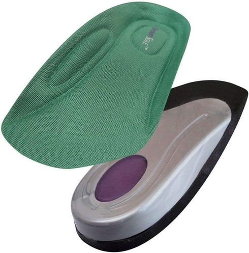 Insoles for Plantar Fasciitis and Heel Pain Relief | SmartSole Exercise Insoles, 3/4 Length