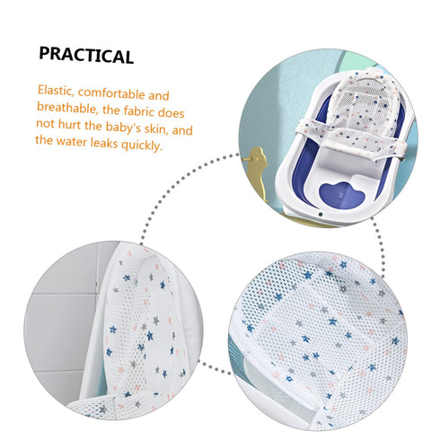 Newborn Bath Support Mat Mesh for Bath Insert Comfortable Bathing Net