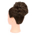 MORICA 1 PCS Curly Hair Bun Scrunchies Extension, Messy Bun Hair Piece for Women (1-8# Medium Chestnut Brown)