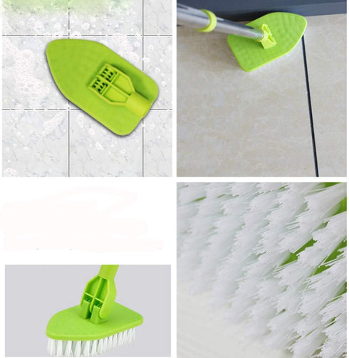 Extendable Tile Scrubber and Kitchen Brush, Shower Scrubber/Bathtub Cleaner, Glass Brush Tub Cleaner