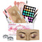 Makeup Practice Face Board, 3D Silicone Half Face for Eyelash and Eye Shadow Practice for Students and Beginners