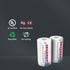 Tenergy 4 10000mAh Combo: pcs Premium D Size Rechargeable Batteries High Capacity NiMH - UL Certified