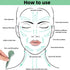 Jade Gua Sha Massage Tool, Natural Green Gua Sha for Anti Aging Facial Skin SPA